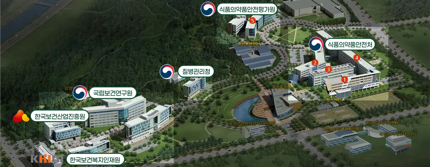 오송 의료보건 행정타운 국책기관 배치